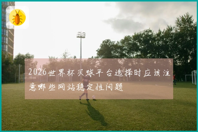 2026世界杯买球平台选择时应该注意哪些网站稳定性问题
